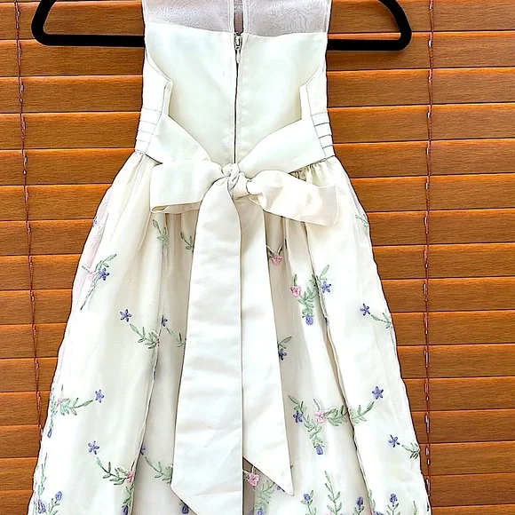 Cinderella formal floral embroidered dress - Picture 3 of 7